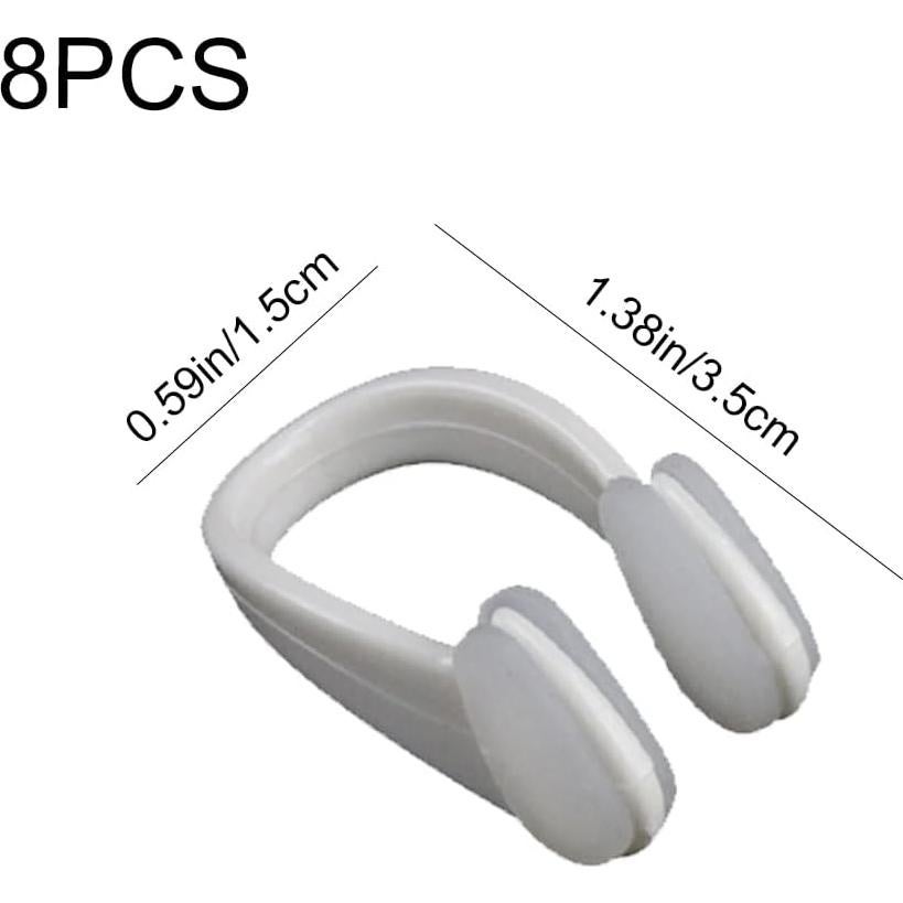 Clips de Nariz Impermeables HZONGMINGZT - 8 Piezas Silicona