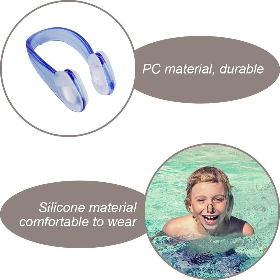Clips de Nariz Impermeables HZONGMINGZT - 8 Piezas Silicona
