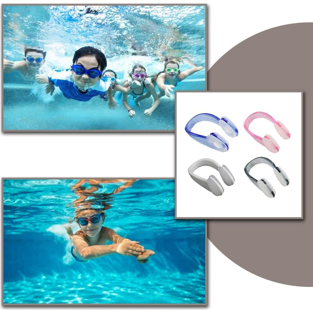 Clips de Nariz Impermeables HZONGMINGZT - 8 Piezas Silicona