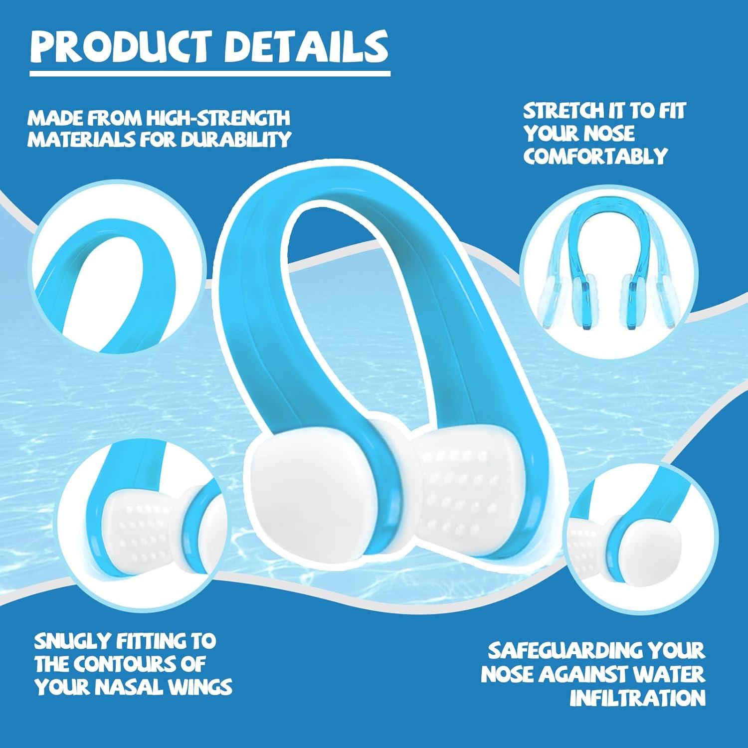 Clip de Nariz para Nadar Cuworlis SP-YC Multicolor 10 Piezas