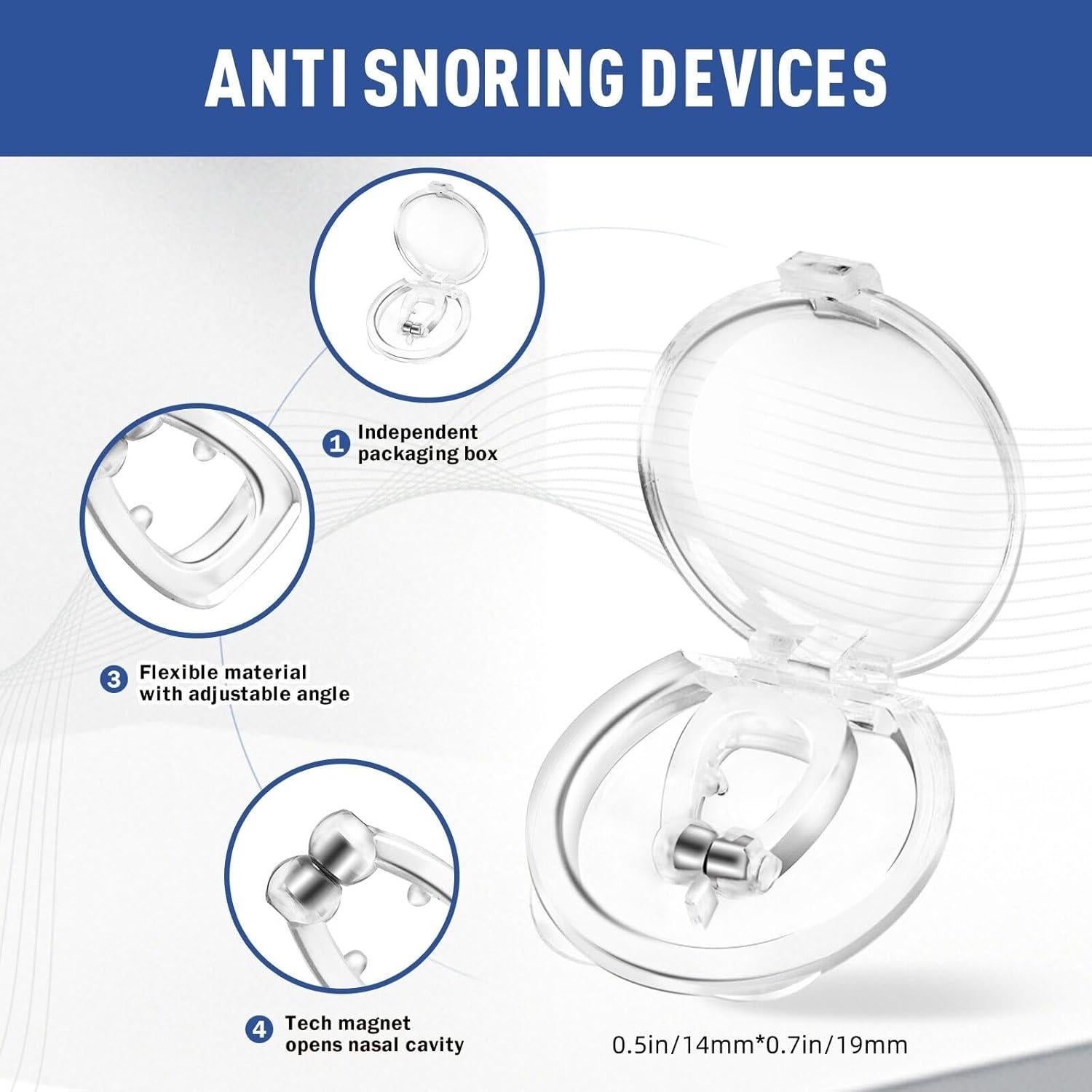 Clip Nasal Anti Ronquidos OHALEEP Silicona Ajustable M