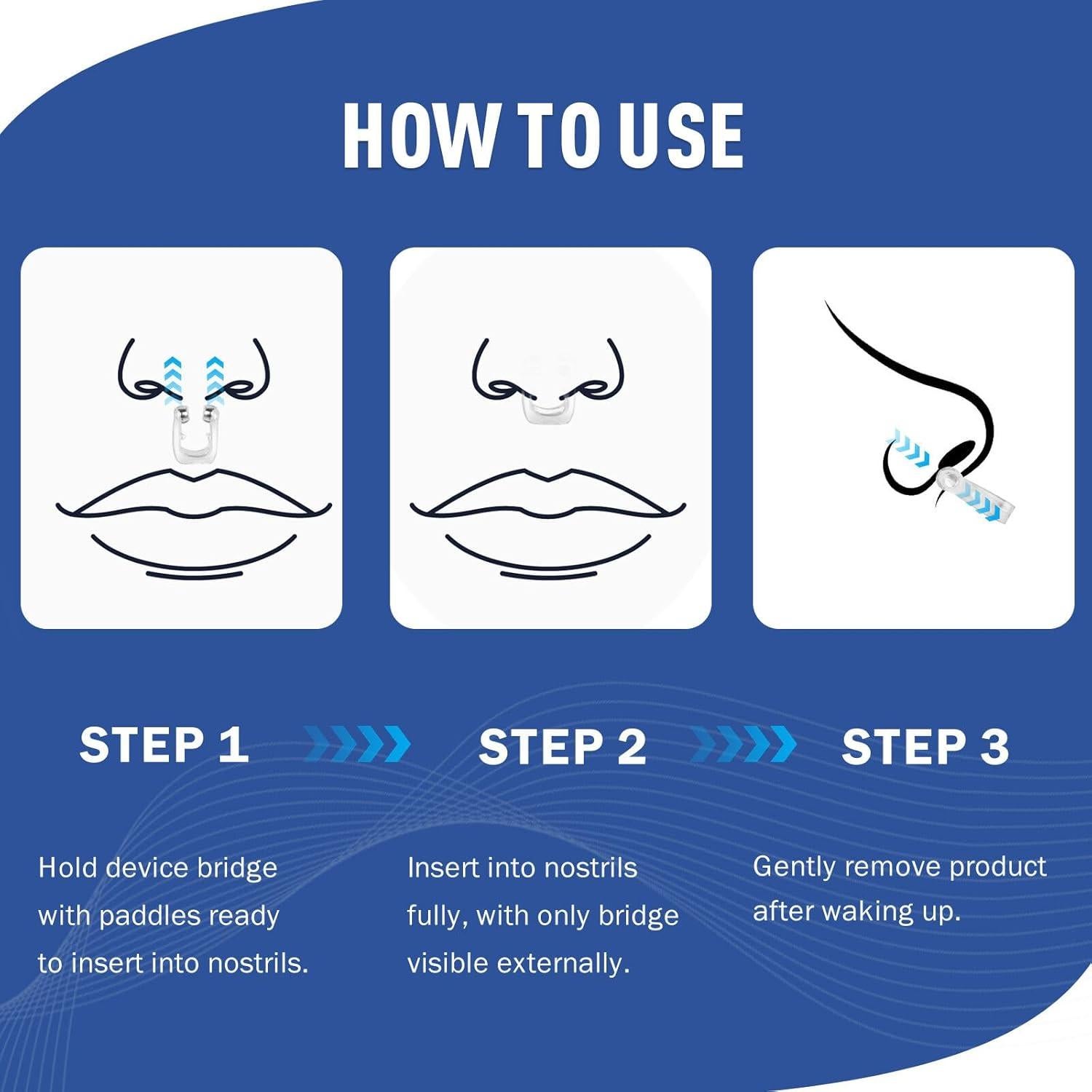 Clip Nasal Anti Ronquidos OHALEEP Silicona Ajustable M