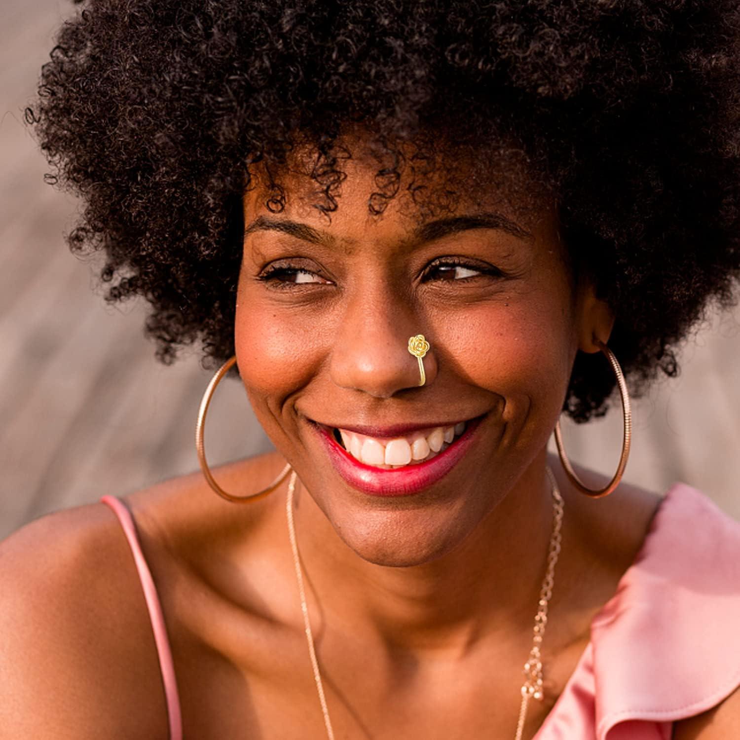 Conjunto 16 Anillos de Nariz Falsos PLOMFOV para Mujeres