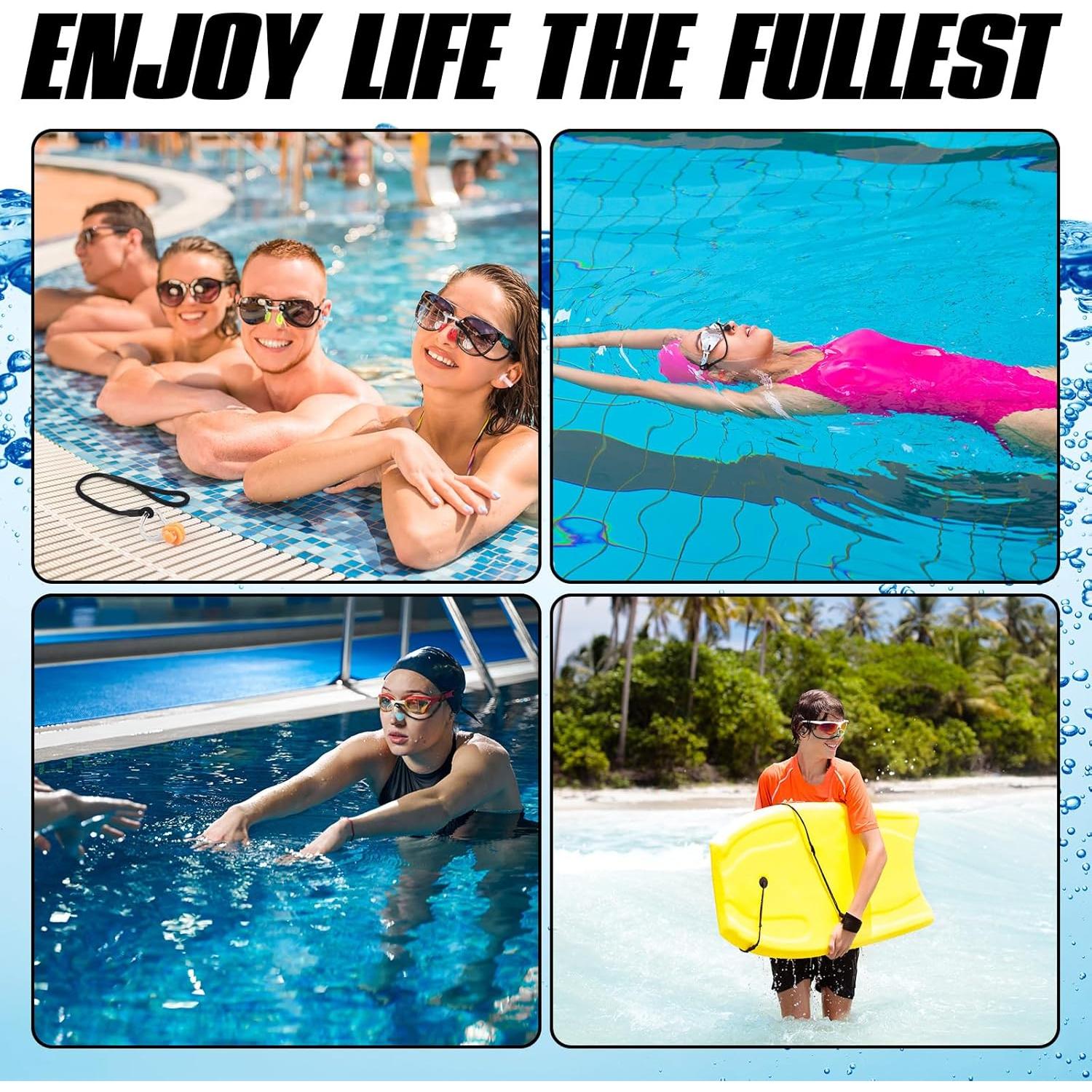 10 Clips de Nariz y Tapones para Oídos Seenelling Accesorios Natación