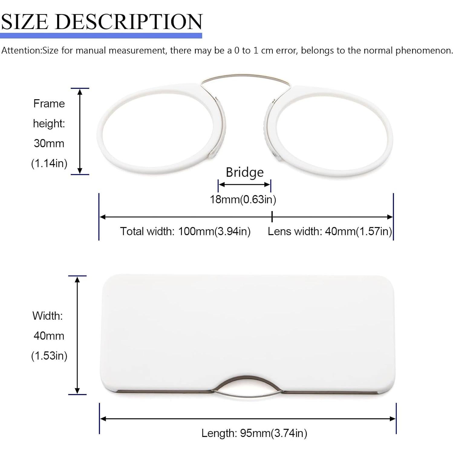 Gafas de lectura unisex YJ 2 Dioptrías marco metal