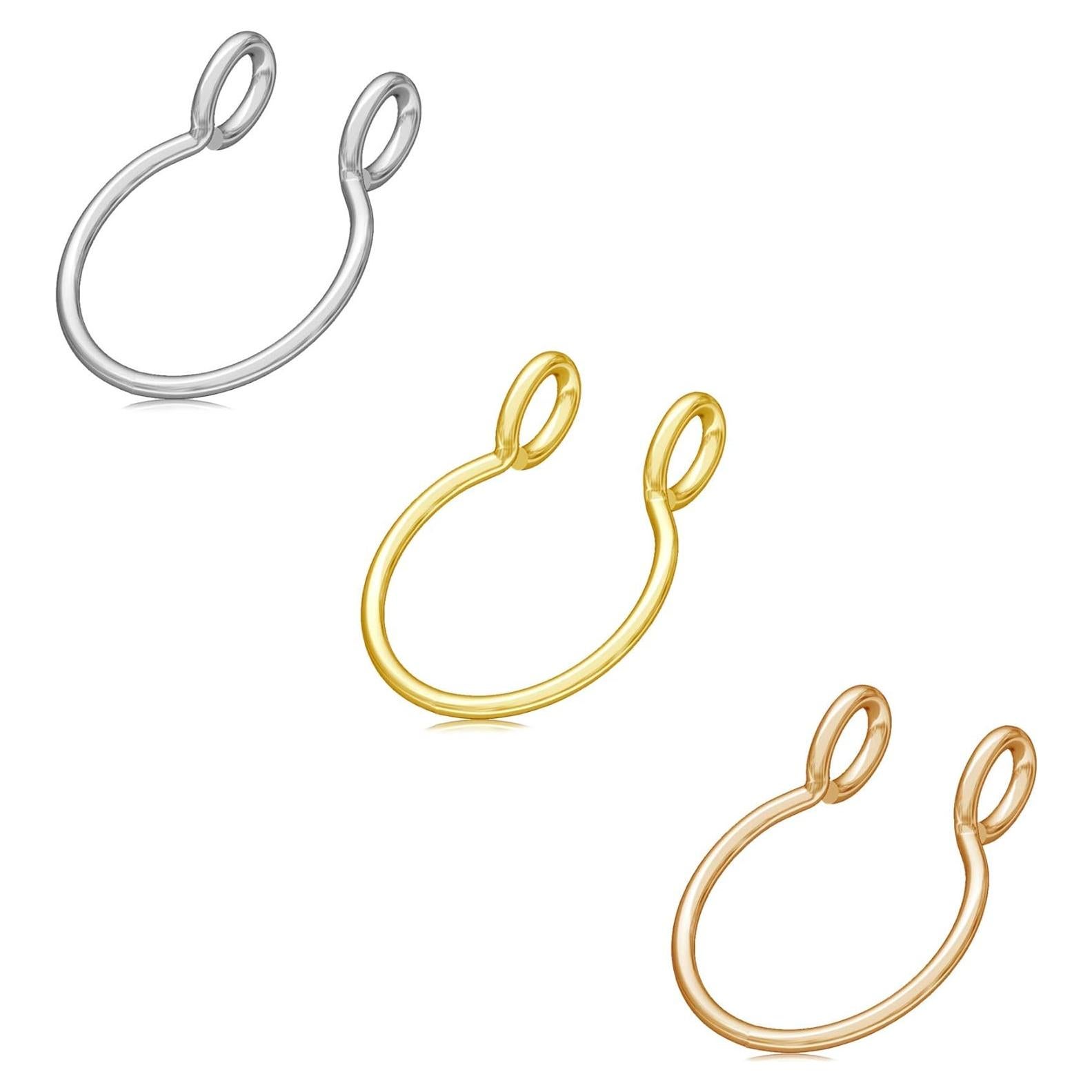 Aros Falsos de Septum NZDLM - Acero Quirúrgico 20g, 8mm