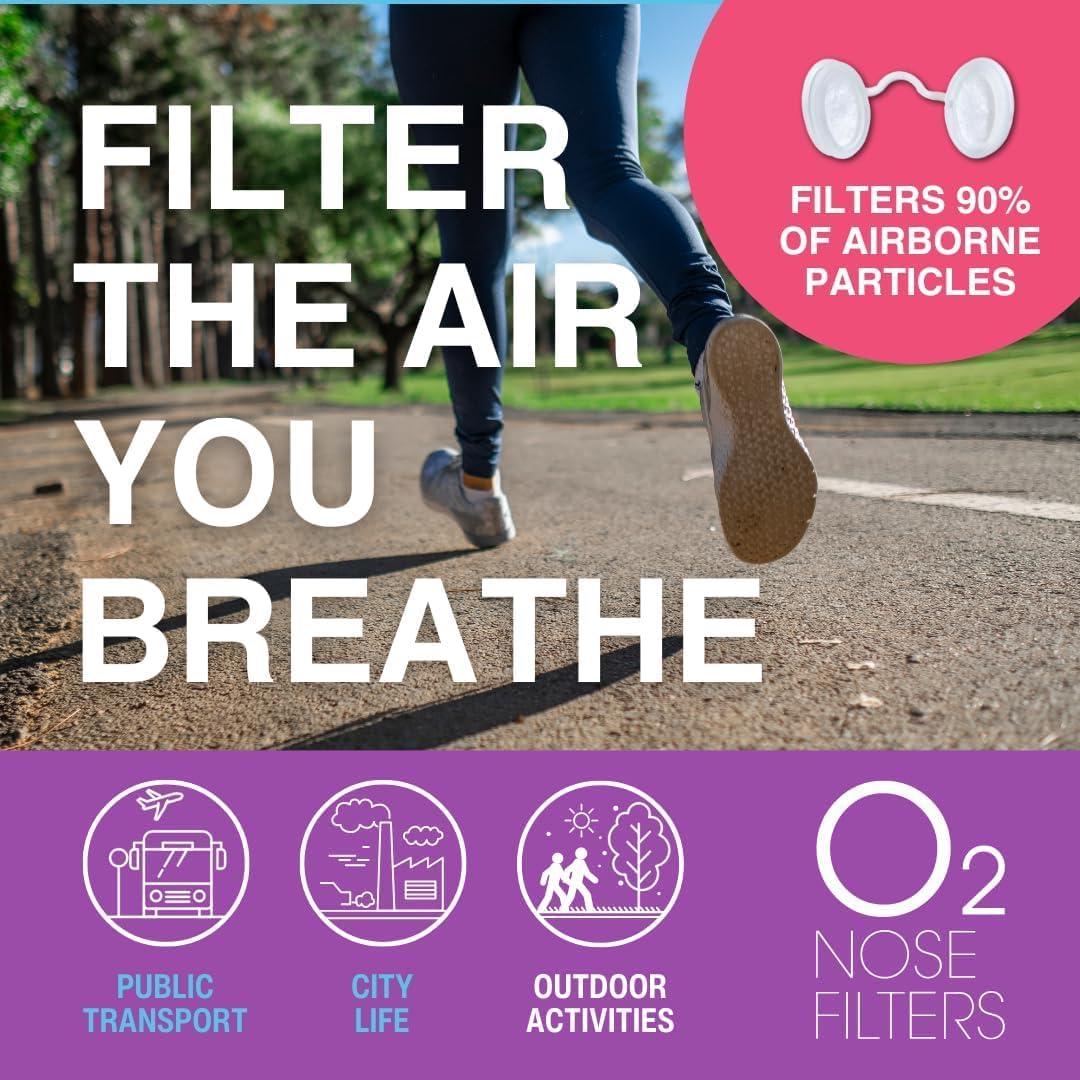 Filtros Nasales O2 3M - Protección contra Alergias y Polvo