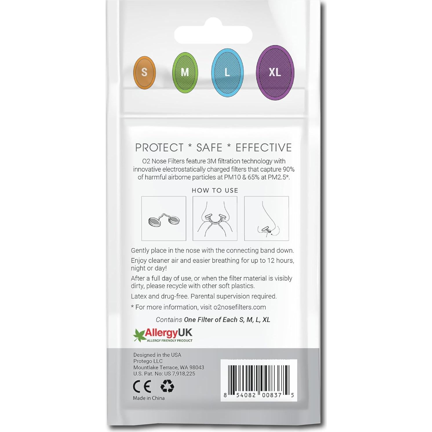 Filtros Nasales O2 3M - Protección contra Alergias y Polvo