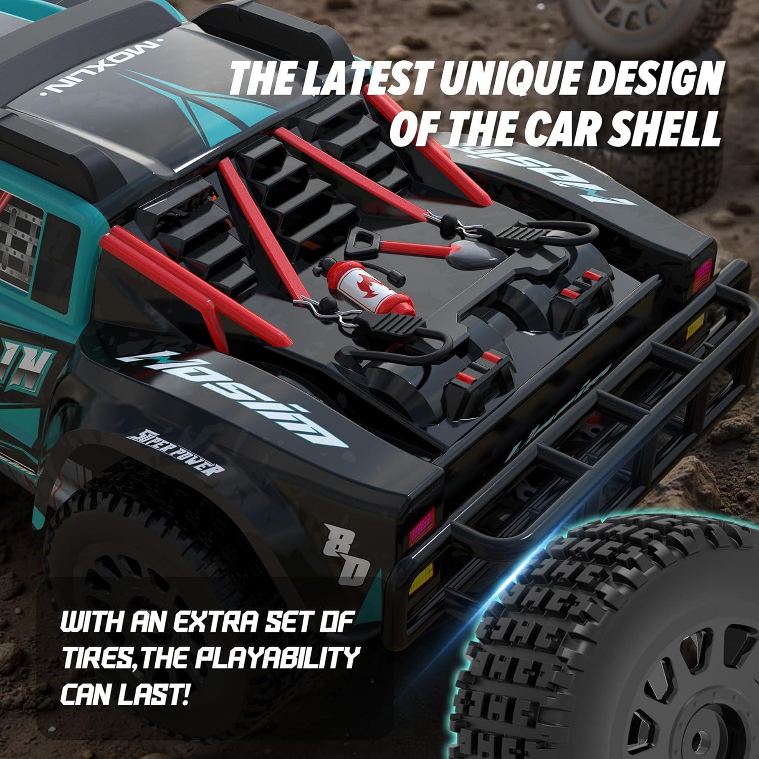 Camión RC Hosim 1/14 Brushless 4x4 80km/h Azul