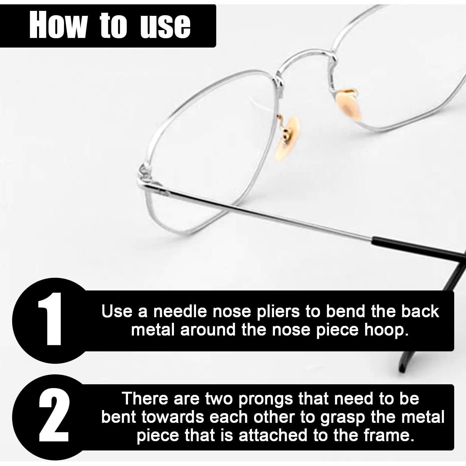 6 Pares Almohadillas Nasales Repuesto Ray Ban Clip-on Oro Plata