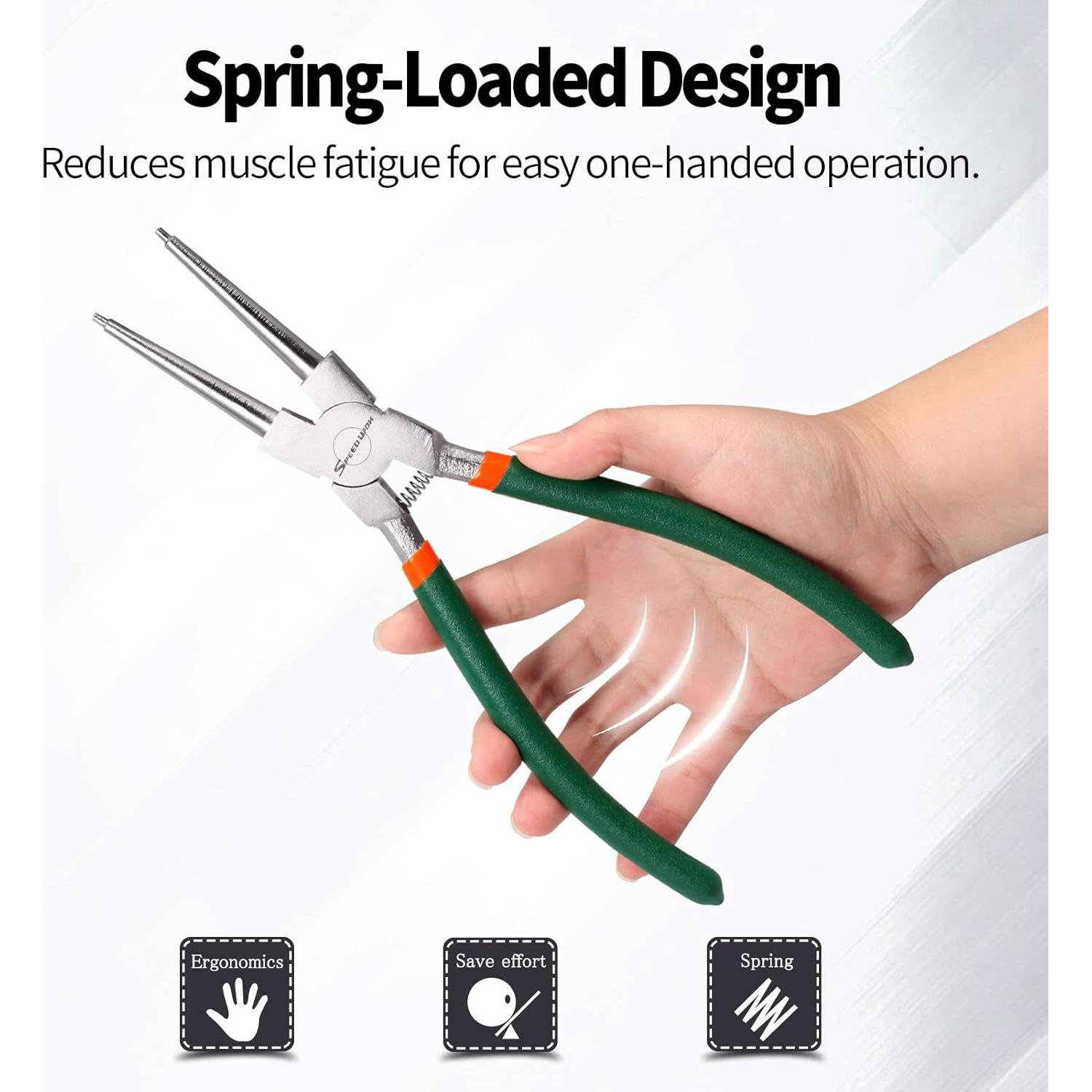 Alicates de Anillo de Snap SPEEDWOX 9" (22.3 cm) Precisión