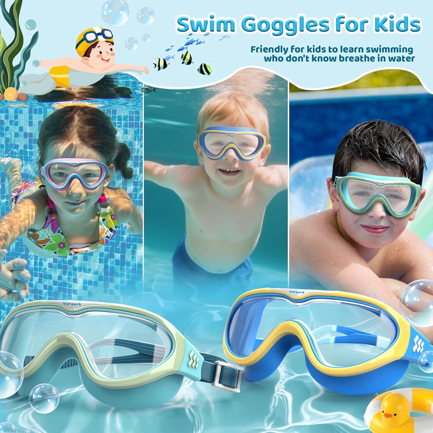 Gafas de natación Yimserk para niños 6-14 años UV400