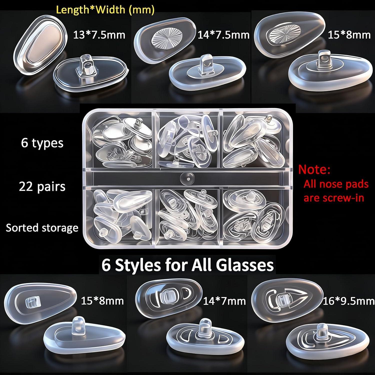 Kit de Reemplazo Almohadillas para Nariz GOTOBA 22 Pares con Herramientas