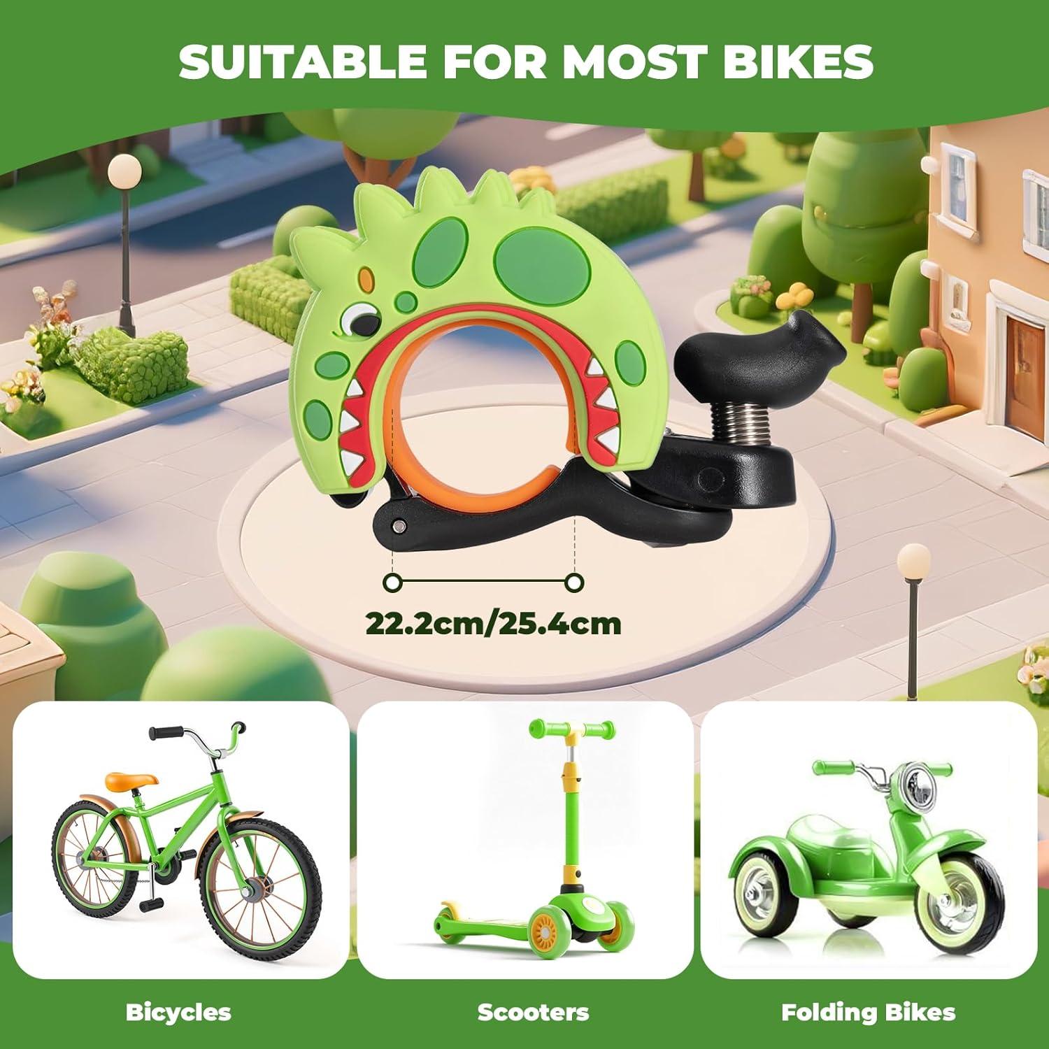 Timbre de Bicicleta ROCKBROS de Aluminio Verde para Niños