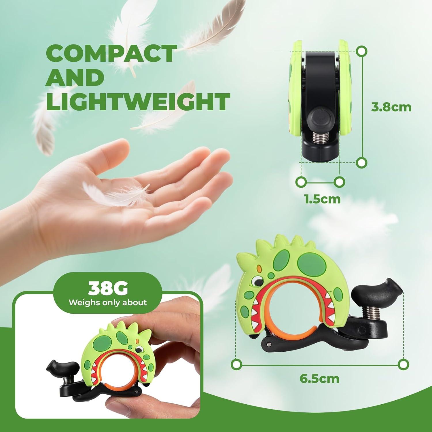 Timbre de Bicicleta ROCKBROS de Aluminio Verde para Niños