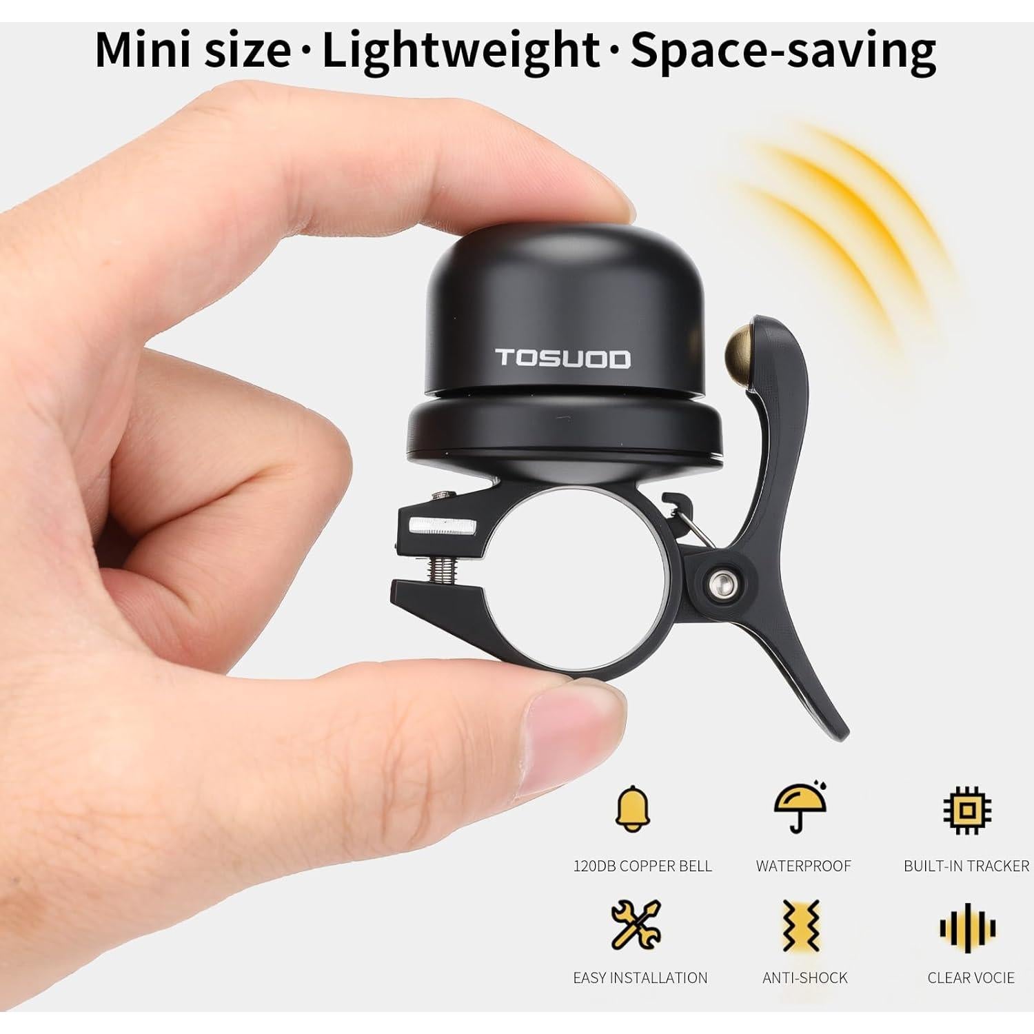 Timbre de Bicicleta TOSUOD Antirrobo y a Prueba de Agua