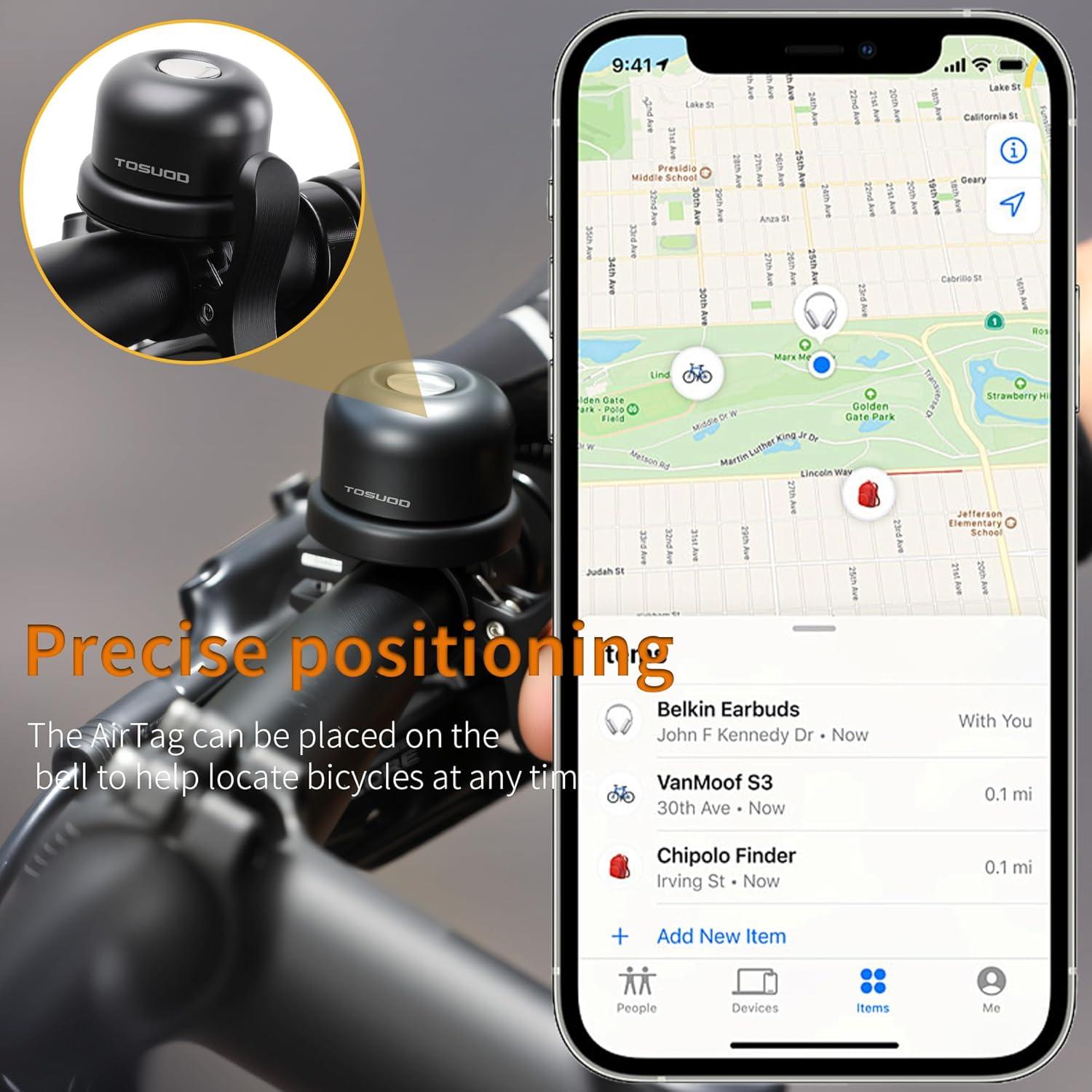 Timbre de Bicicleta TOSUOD Antirrobo y a Prueba de Agua