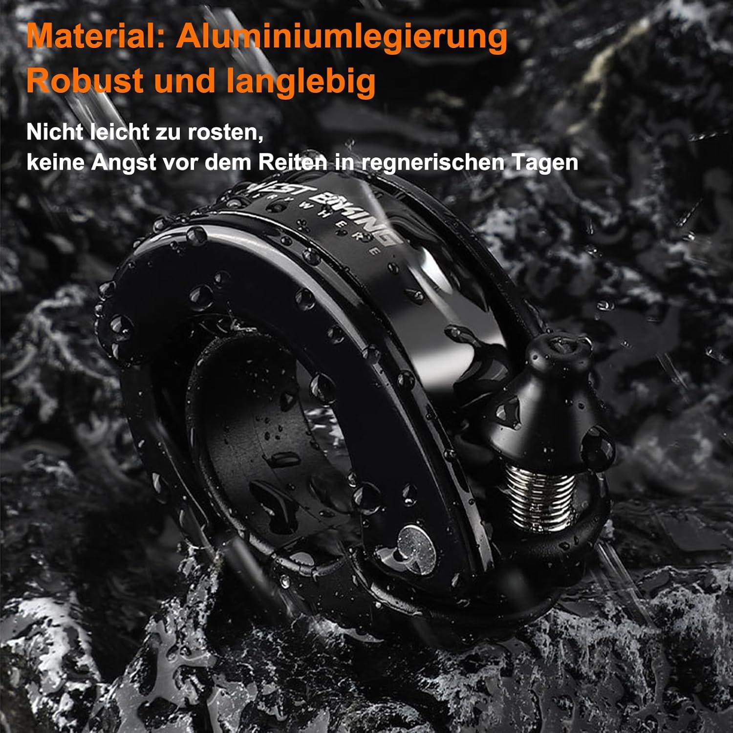 Timbre de Bicicleta KMRDND Oculto 100 dB para Manillar 22.2 mm