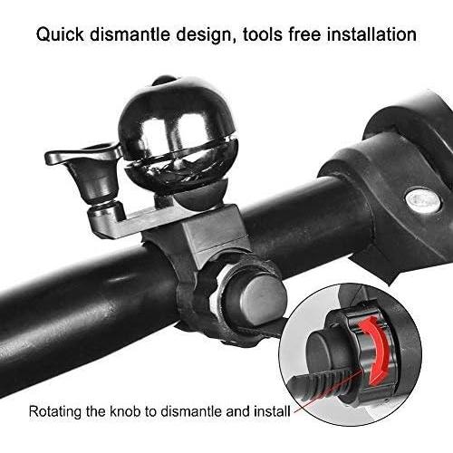 Campana de Bicicleta Accmor Ajustable Gris Titanio 16-38mm