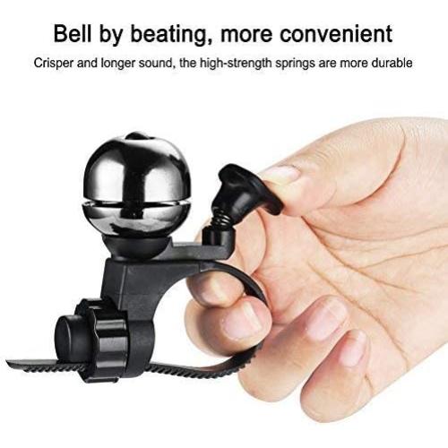 Campana de Bicicleta Accmor Ajustable Gris Titanio 16-38mm