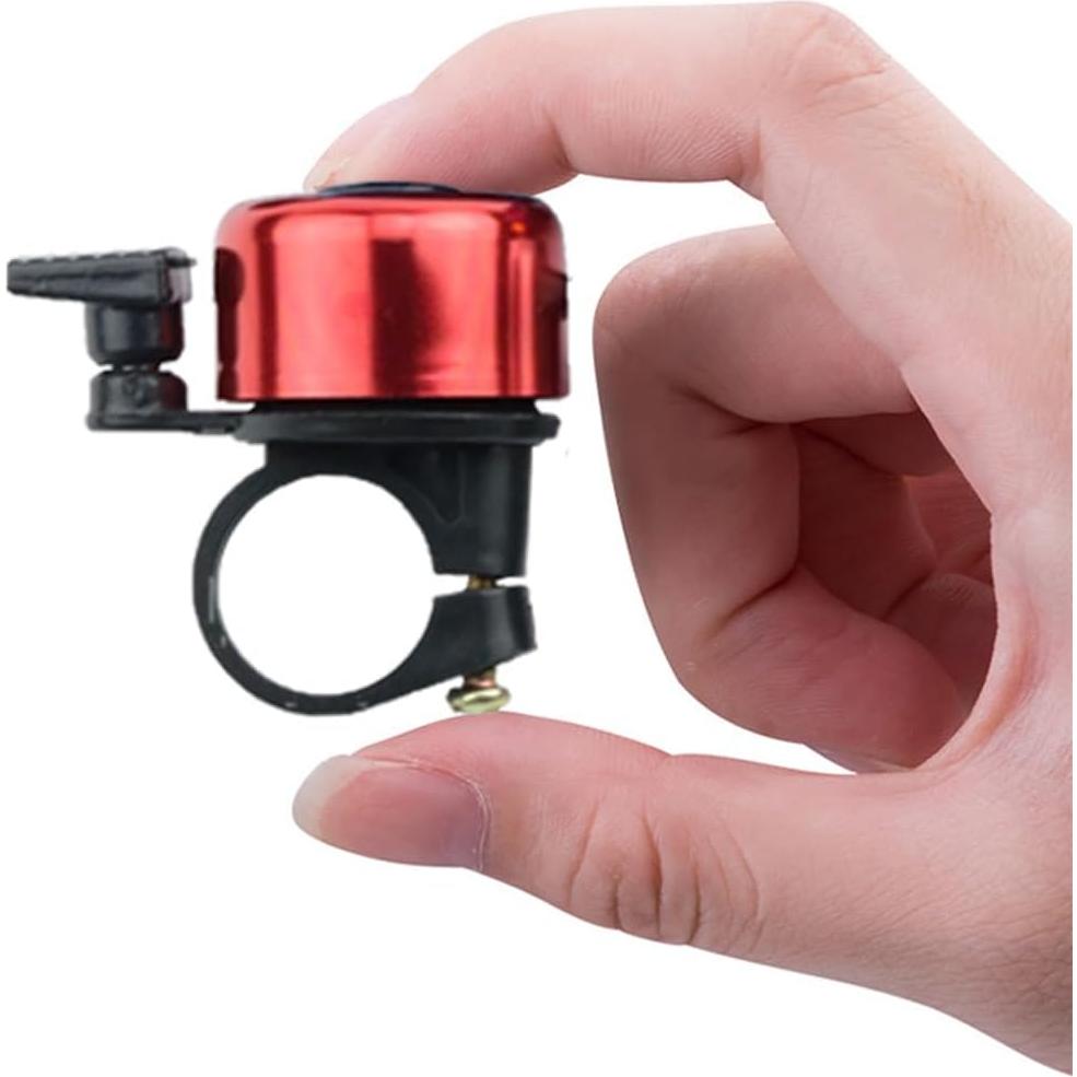 Paquete de 2 Timbres de Bicicleta TFIRY Mini Rojo 22mm