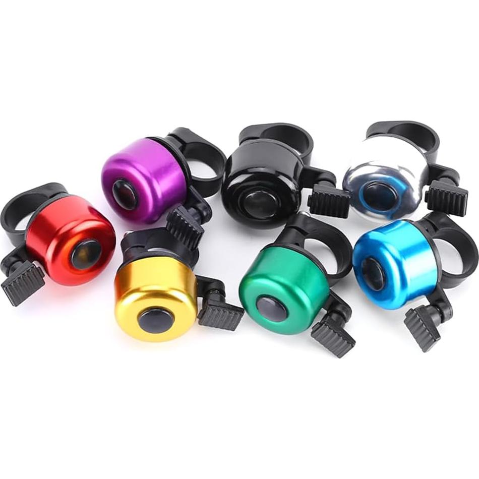 Paquete de 2 Timbres de Bicicleta TFIRY Mini Rojo 22mm