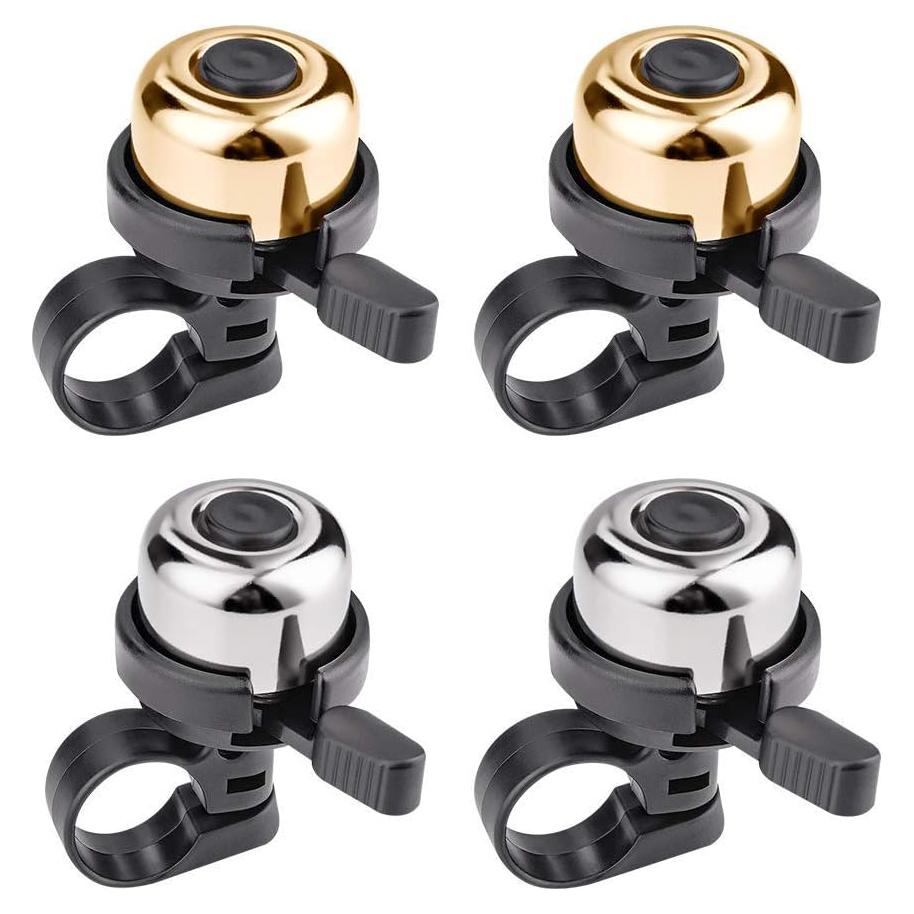 Timbres de Bicicleta Emoly, Paquete de 4, Sonido Fuerte y Claro