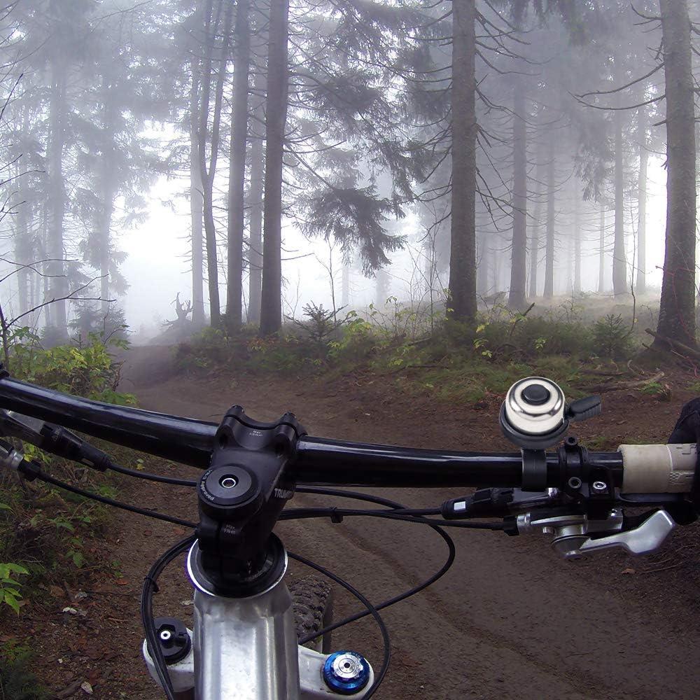 Timbres de Bicicleta Emoly, Paquete de 4, Sonido Fuerte y Claro