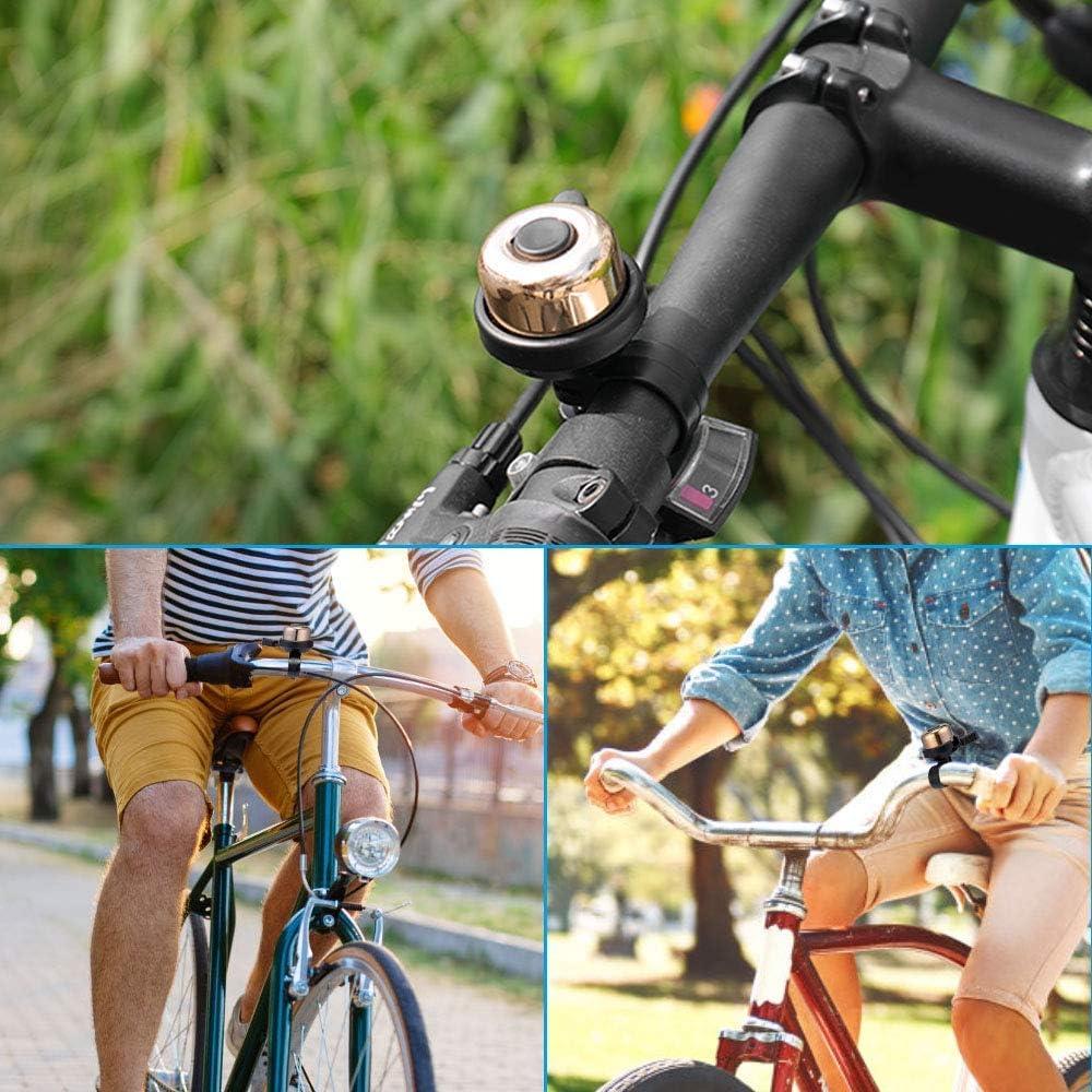 Timbres de Bicicleta Emoly, Paquete de 4, Sonido Fuerte y Claro