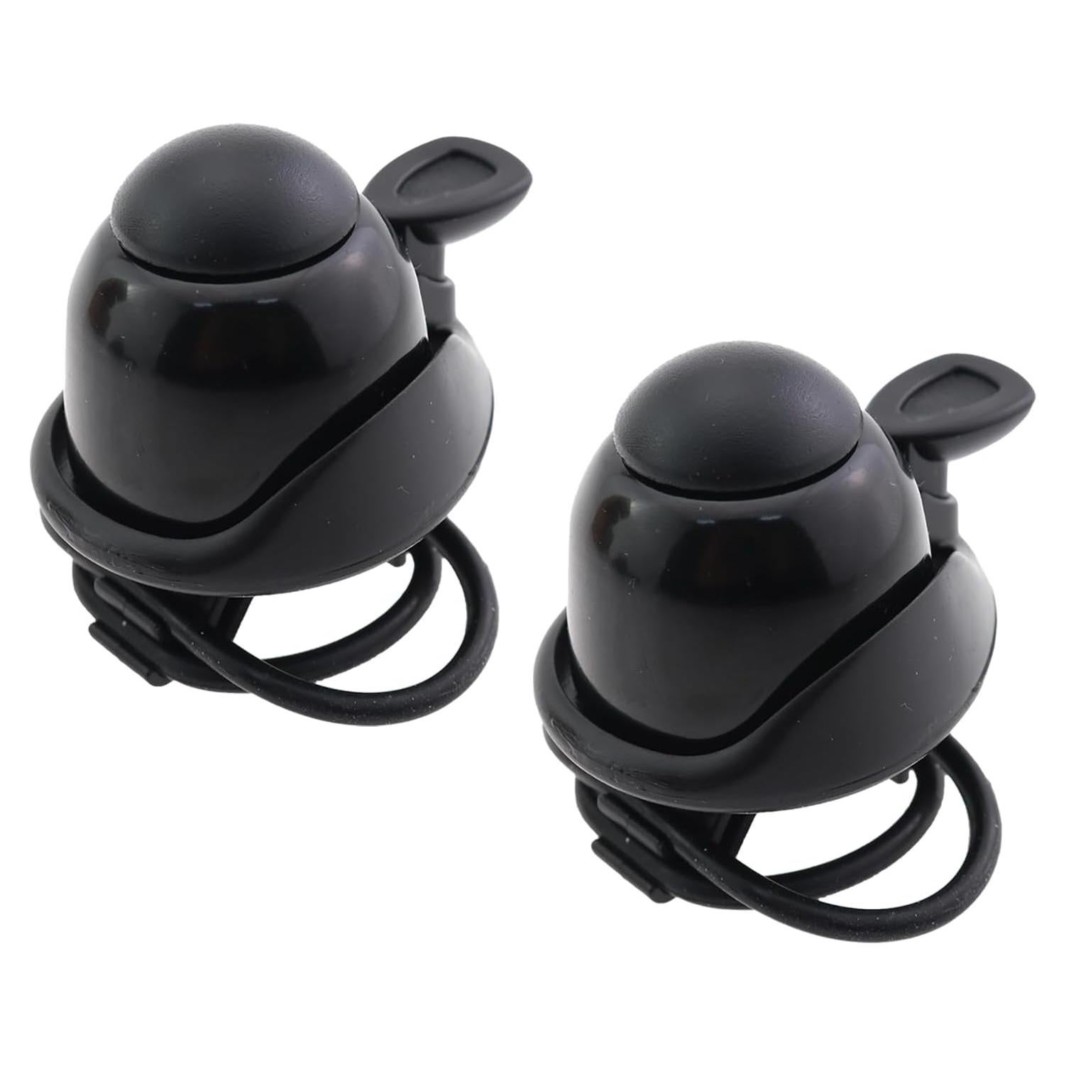 2 Timbres Ajustables Rotatorios CTWHA para Bicicleta Negra