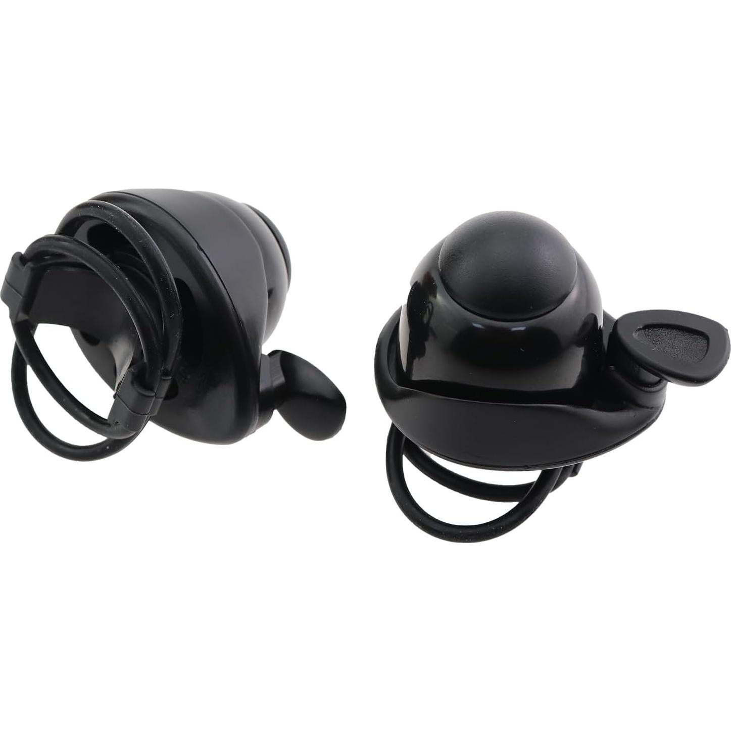 2 Timbres Ajustables Rotatorios CTWHA para Bicicleta Negra