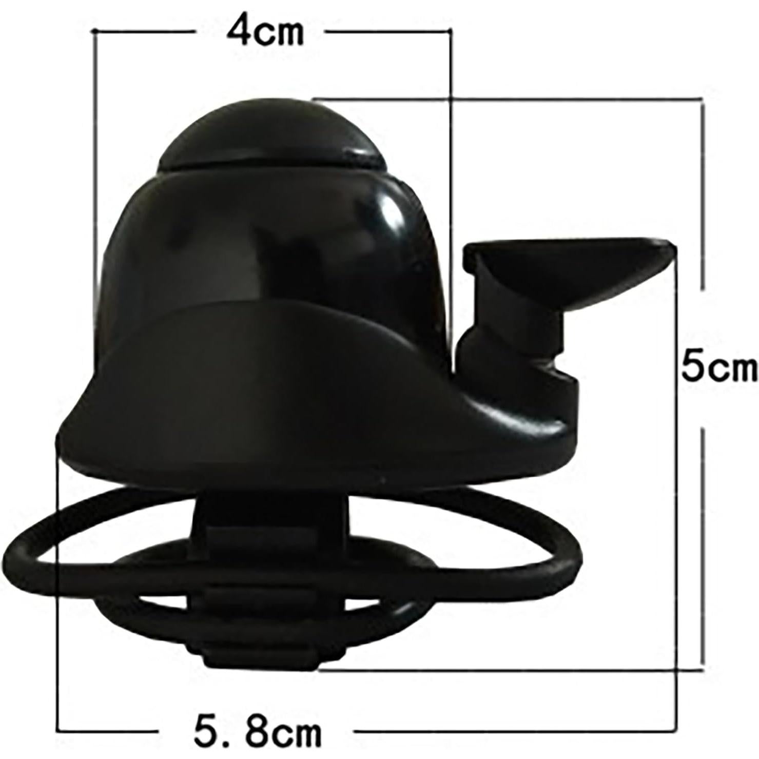 2 Timbres Ajustables Rotatorios CTWHA para Bicicleta Negra