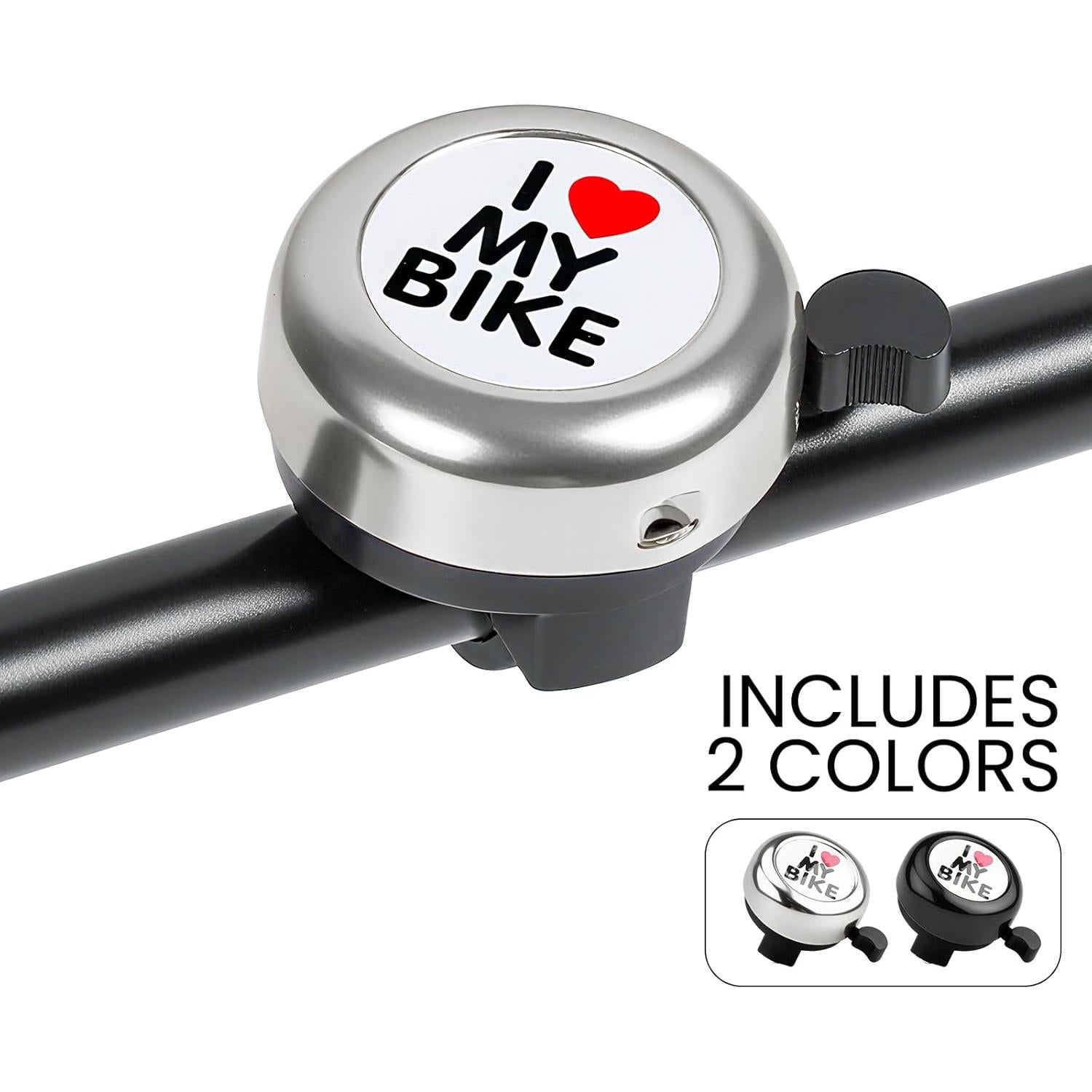 Timbre de Bicicleta TRENDBOX AM-01347 Sonido Fuerte Negro Plata