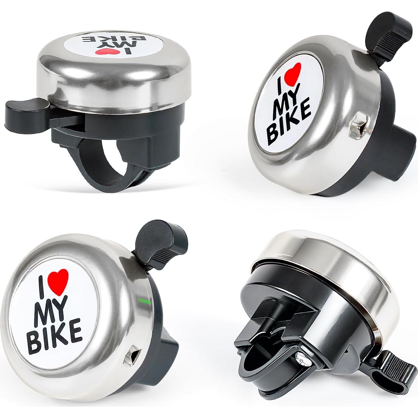 Timbre de Bicicleta TRENDBOX AM-01347 Sonido Fuerte Negro Plata