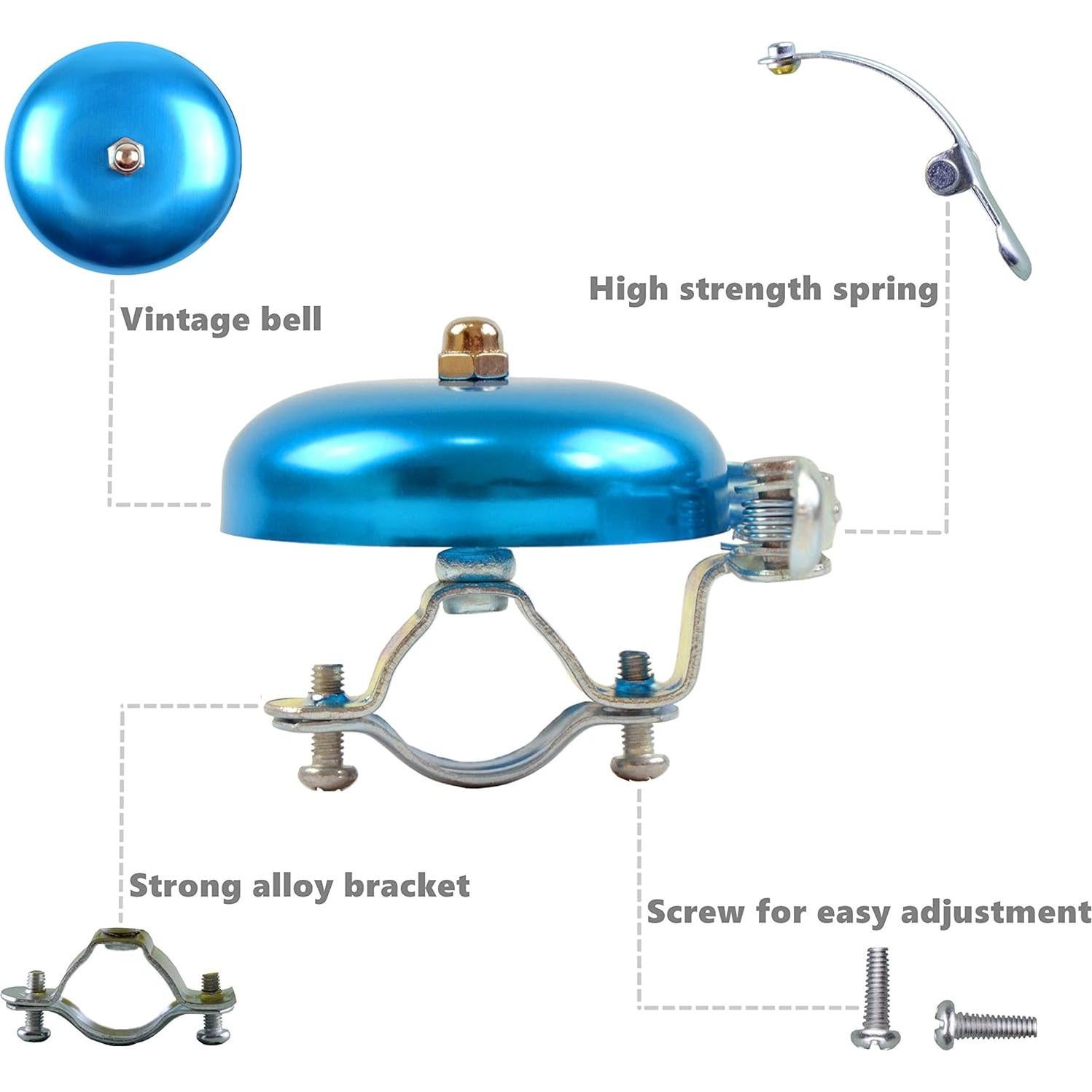 Campana de Bicicleta Yunshan Clásica 52mm Sonido Fuerte
