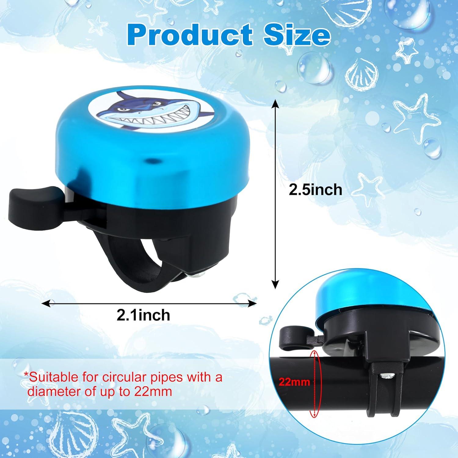 Timbre de bicicleta Vekniqo azul 6cm, sonido fuerte, fácil instalación