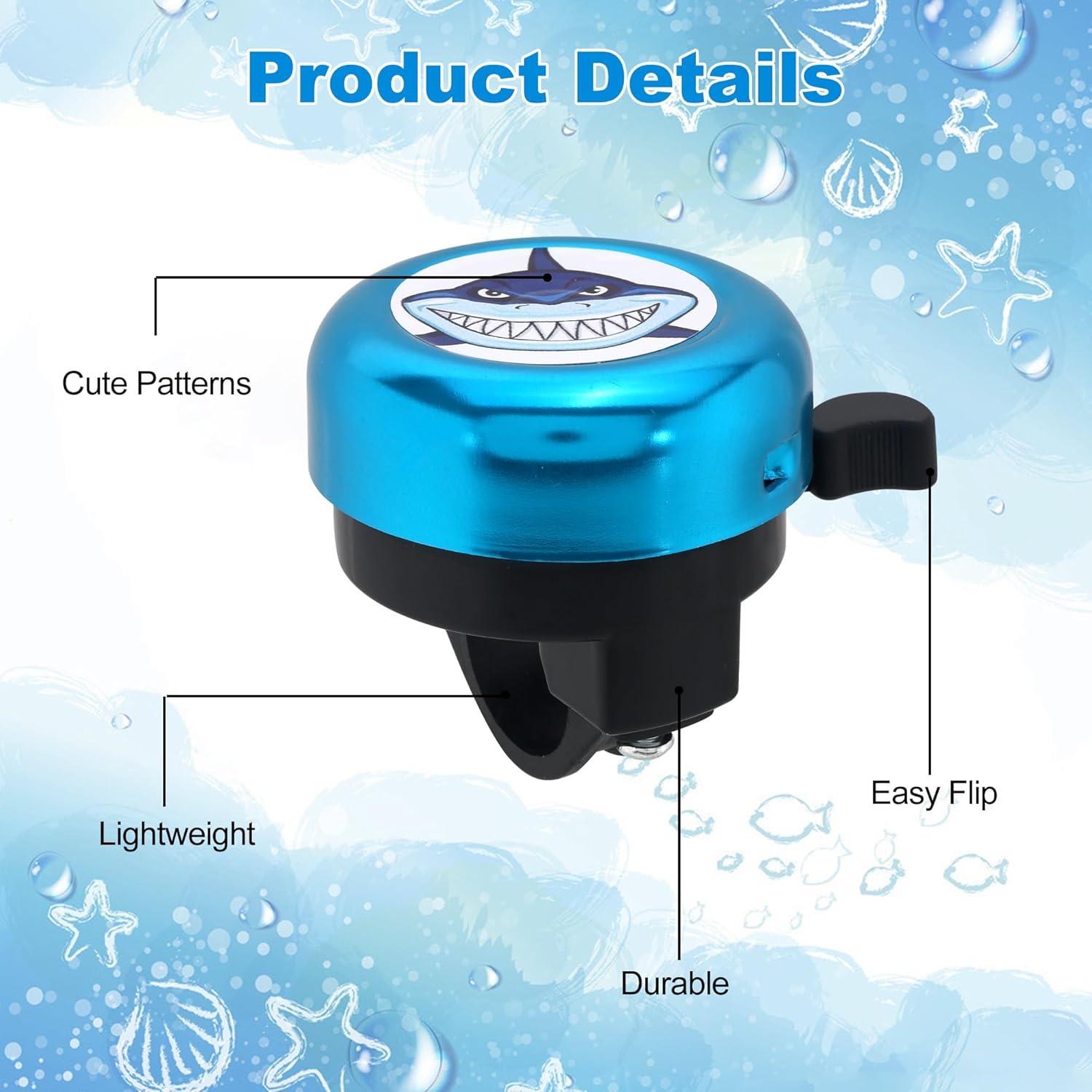 Timbre de bicicleta Vekniqo azul 6cm, sonido fuerte, fácil instalación