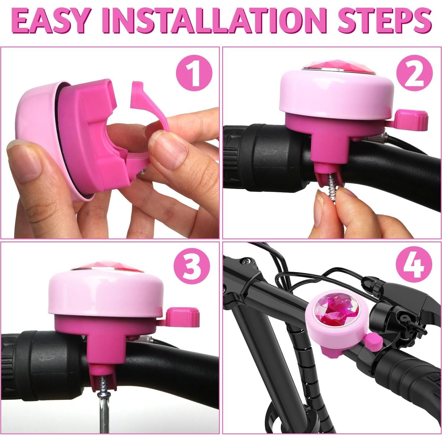 Timbre de Bicicleta CHILDHOOD Rosa para Niños - Sonido Fuerte