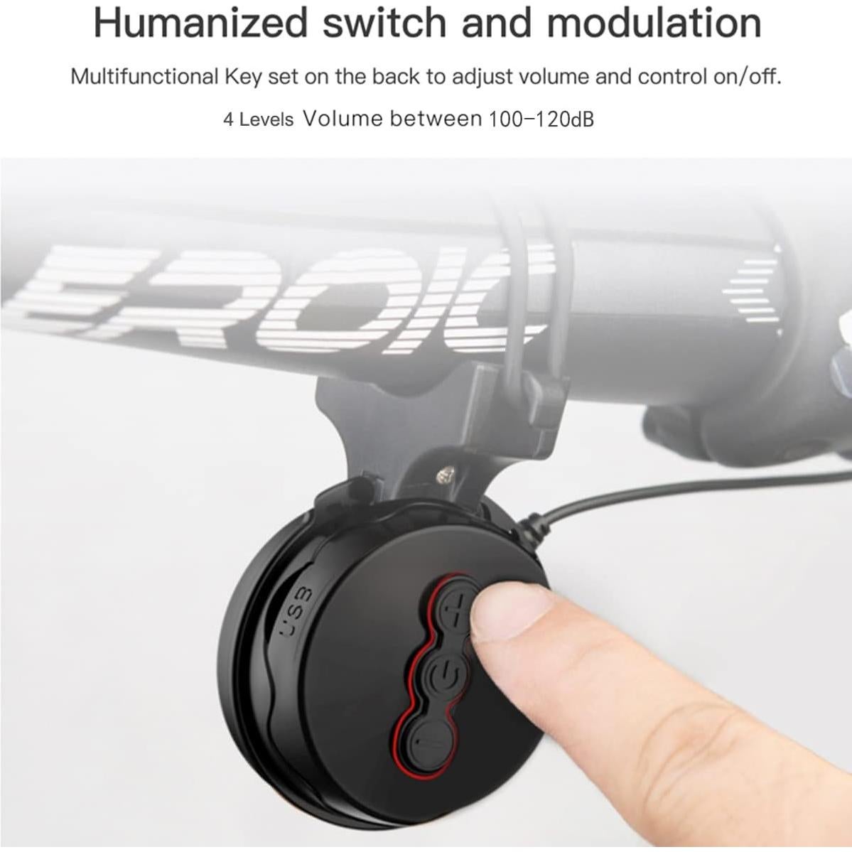 Timbre Eléctrico para Bicicleta BSSOK TW001S 100-120DB