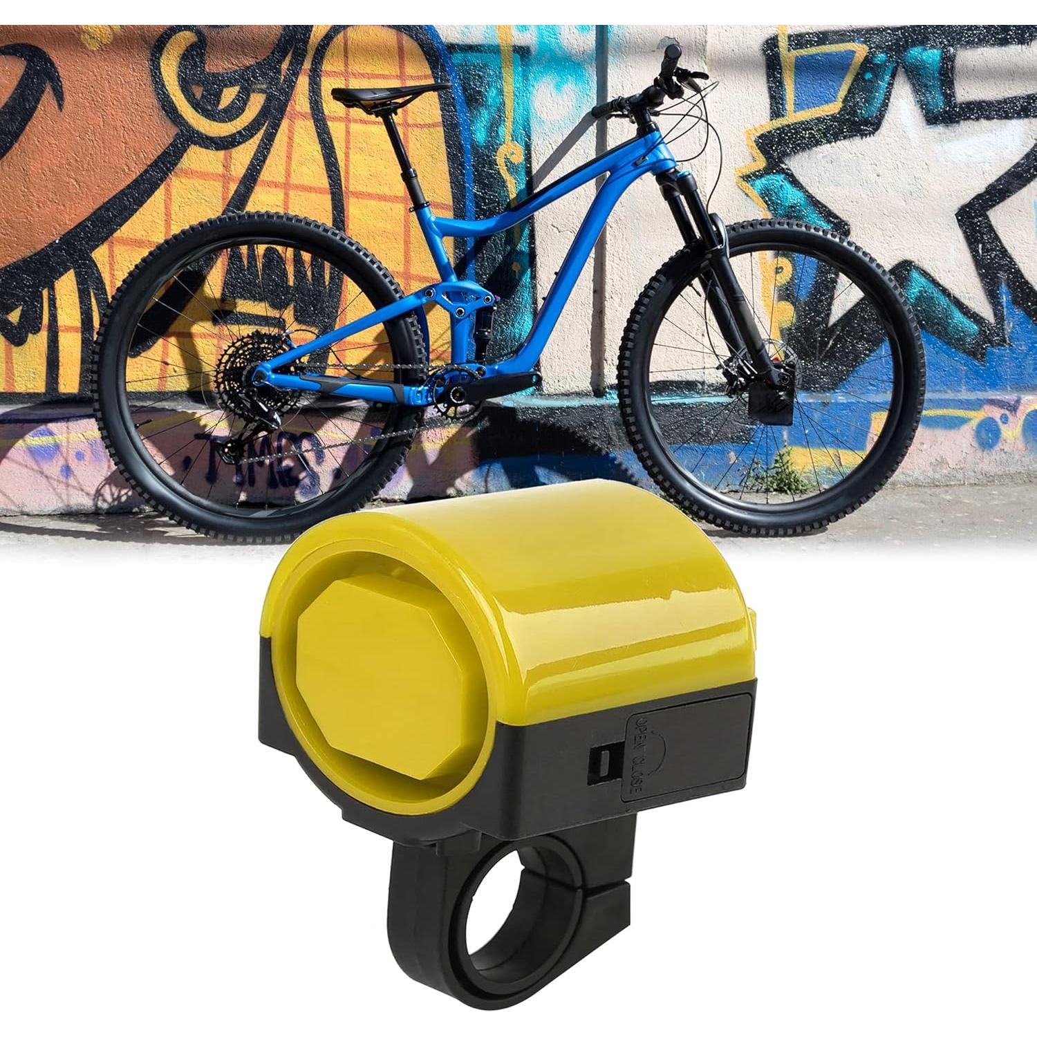 Timbre de Bicicleta Eléctrico X AUTOHAUX Amarillo 20-25mm