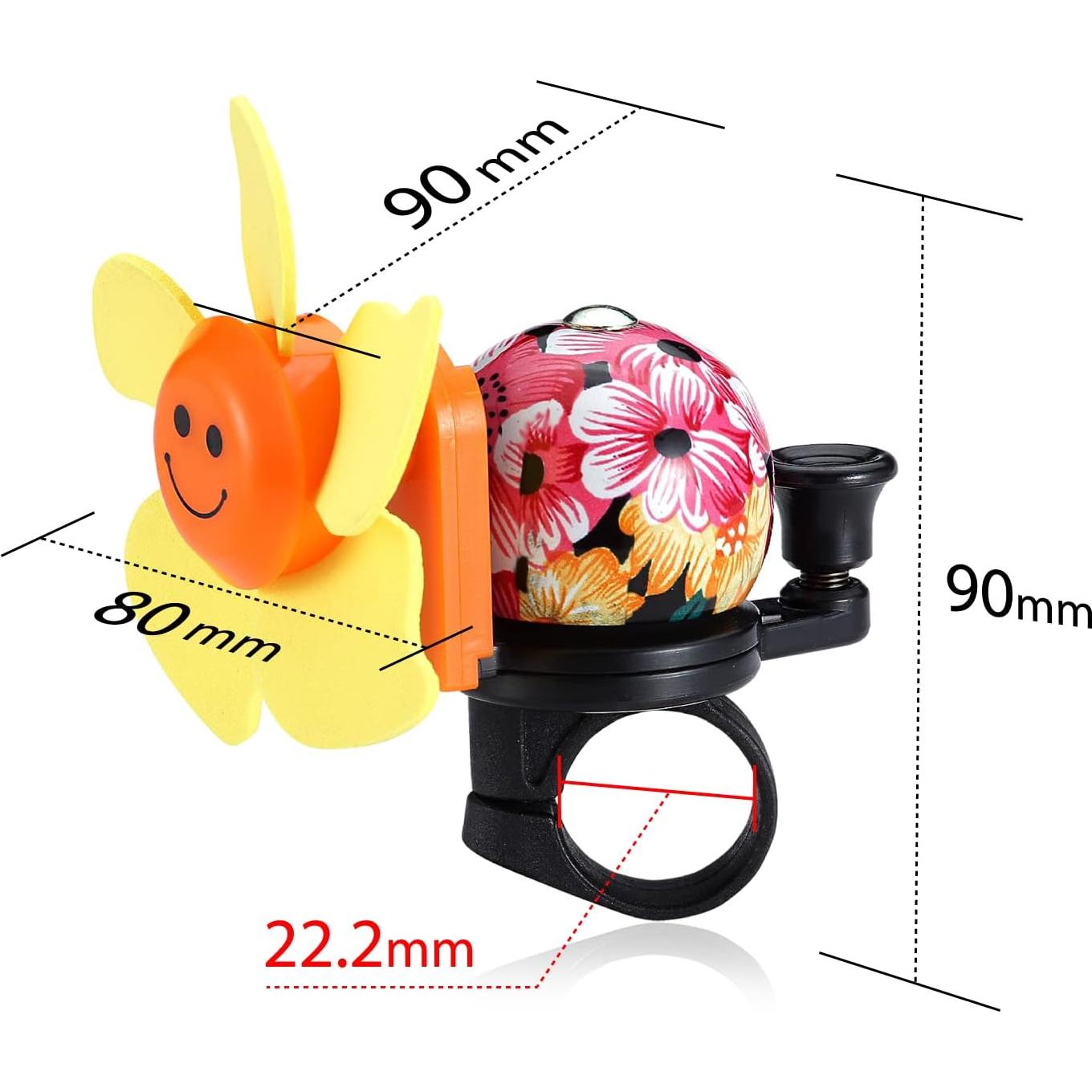 Campana de Bicicleta ONIPAX Sun Smile Molinete Amarillo