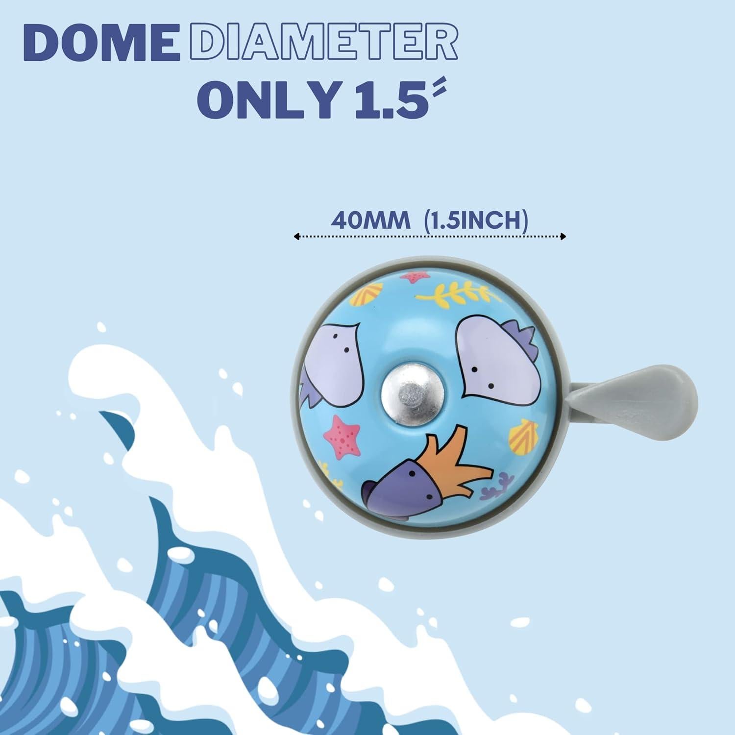 Campana de Bicicleta N+1 Azul para Niños - Sonido Fuerte