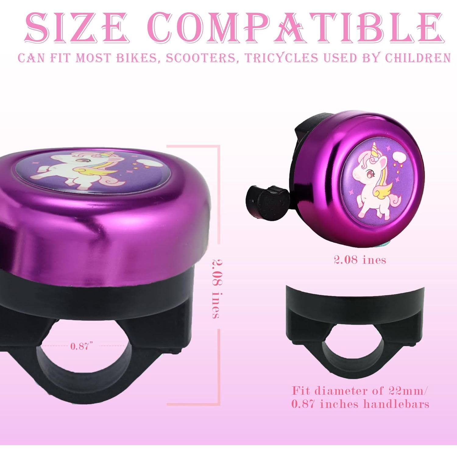 Timbre de Bicicleta U-LIAN para Niños Unicornio Púrpura