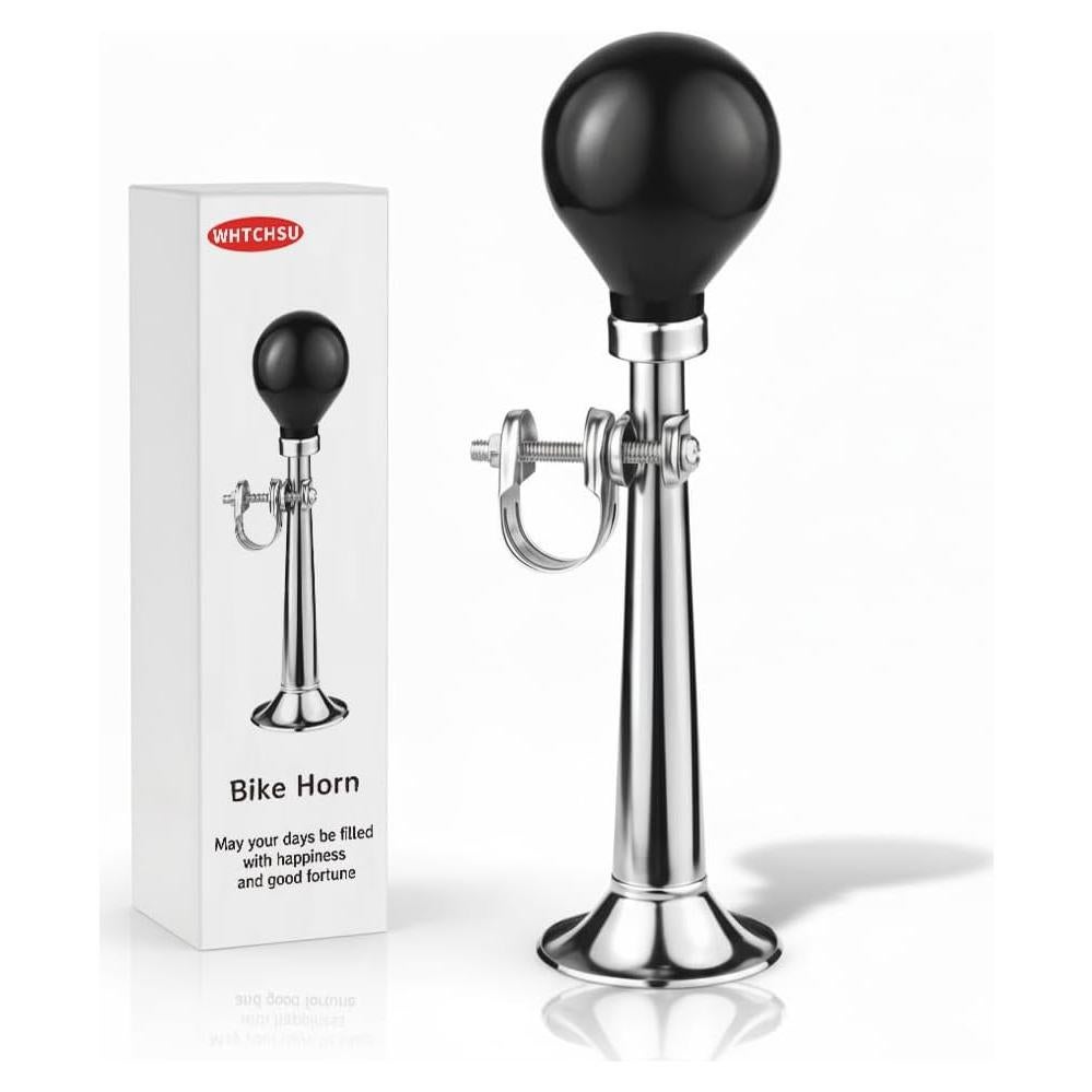 Timbre de bicicleta WHTCHSU clásico de metal 20 cm plateado