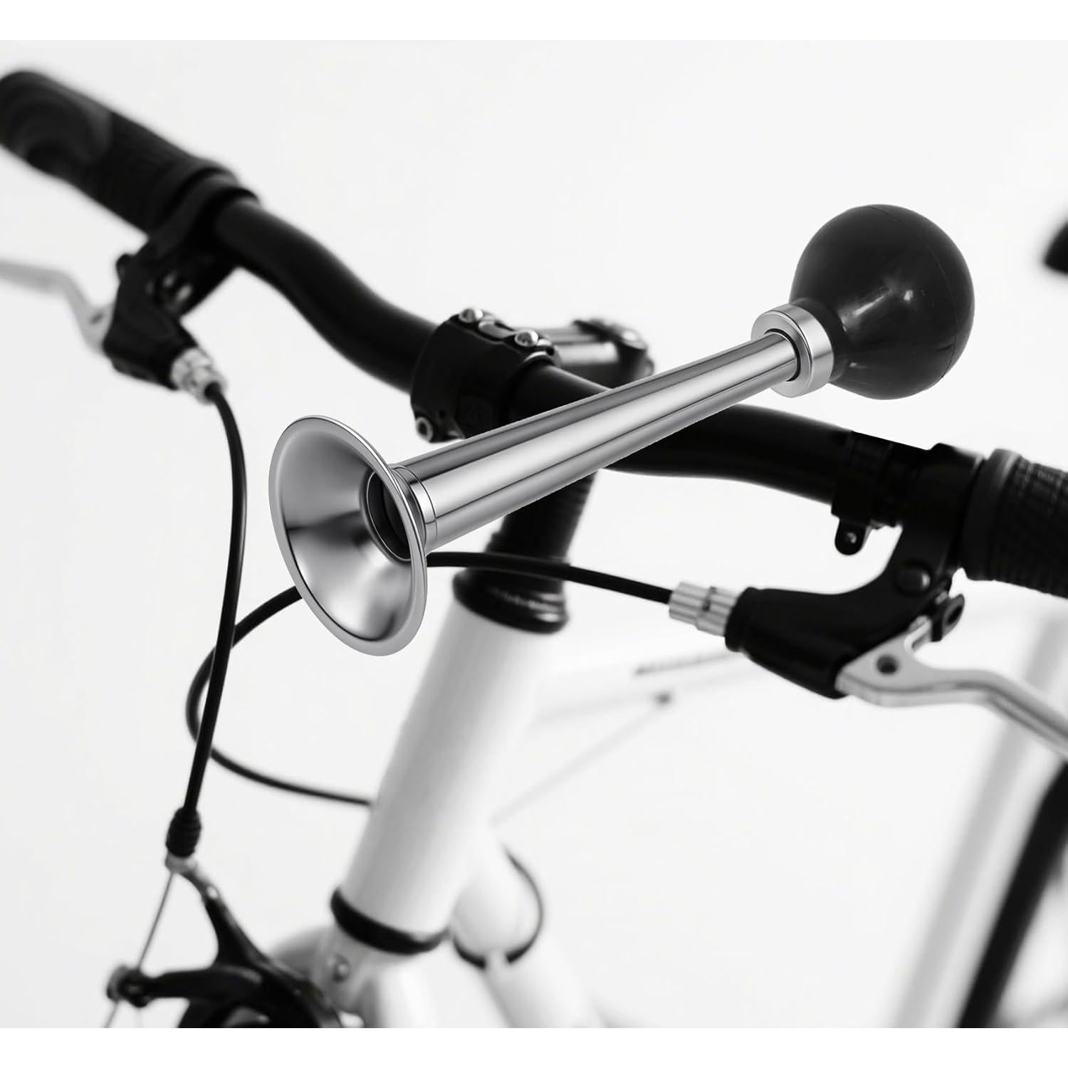 Timbre de bicicleta WHTCHSU clásico de metal 20 cm plateado