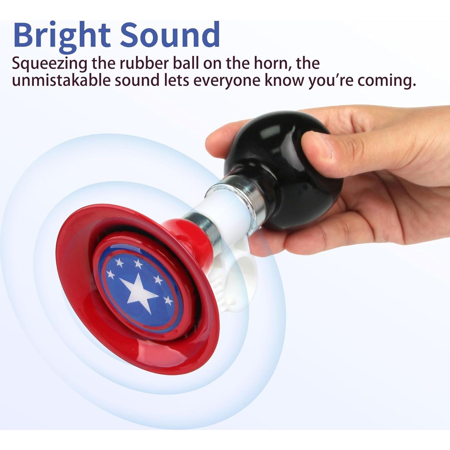 Timbre de Bicicleta para Niños MIDOGAT Negro y Rojo