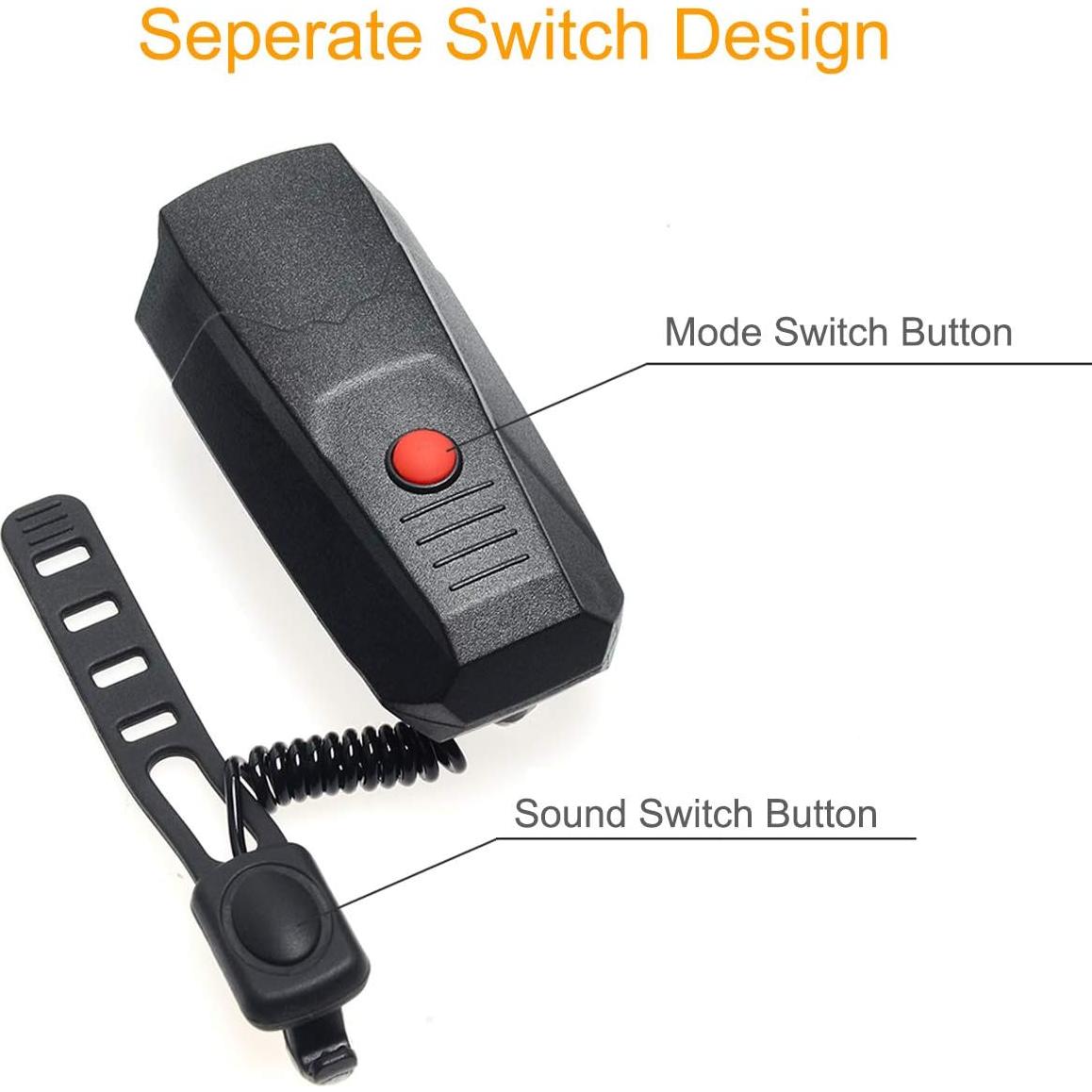 Timbre Eléctrico Coolrunner para Bicicleta - 6 Modos, 100-120 dB