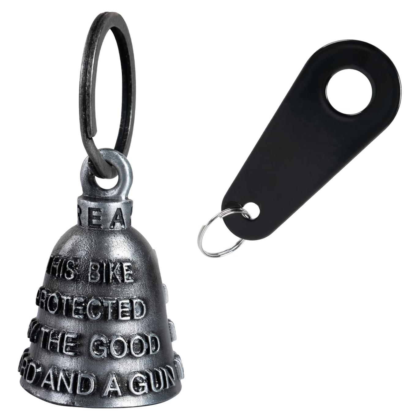 Campana de Motocicleta Buena Suerte con Soporte de Acero