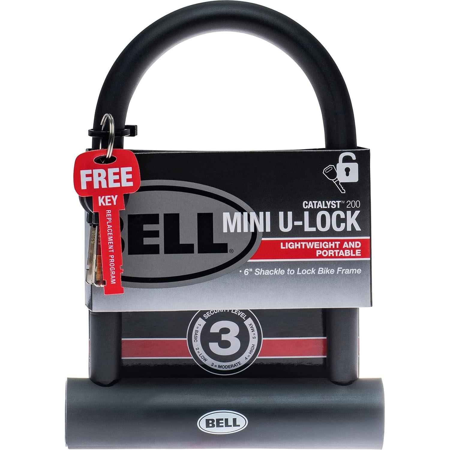 Candado U-Bell Catalyst 200 Mini para Bicicleta - Acero 15.24 cm