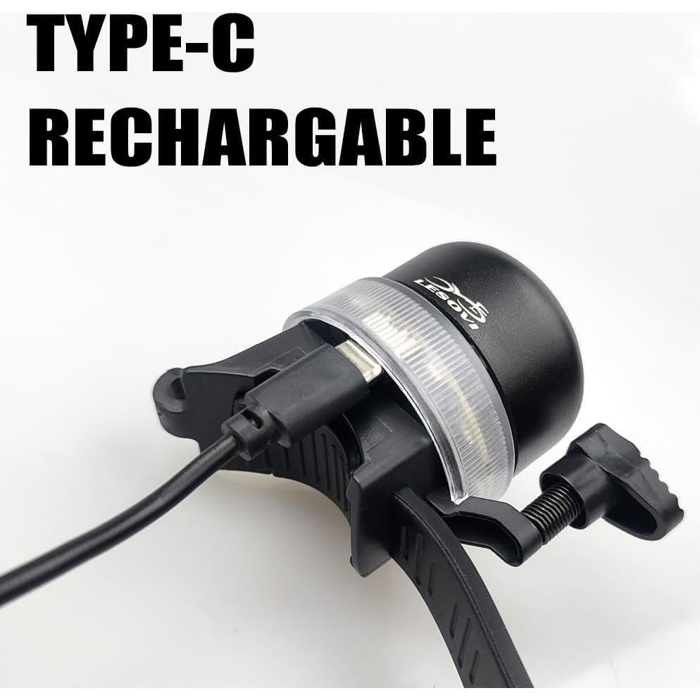 Campana de Bicicleta LESOVI con Luz RGB y Montaje en Manillar